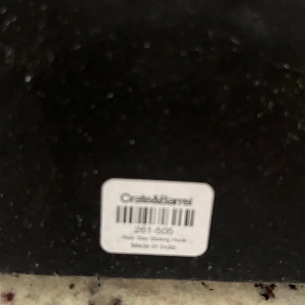 Crate&Barrel Black Decorative Christmas stocking hanger